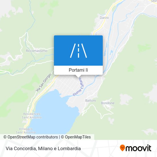 Mappa Via Concordia