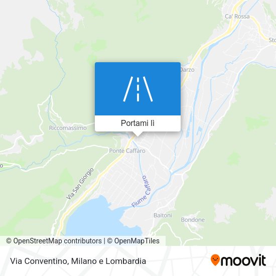 Mappa Via Conventino