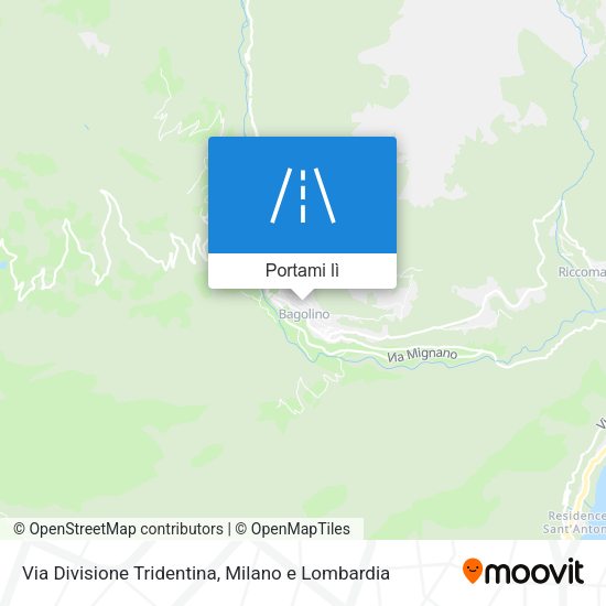 Mappa Via Divisione Tridentina