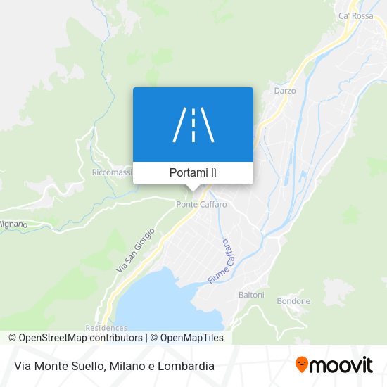 Mappa Via Monte Suello