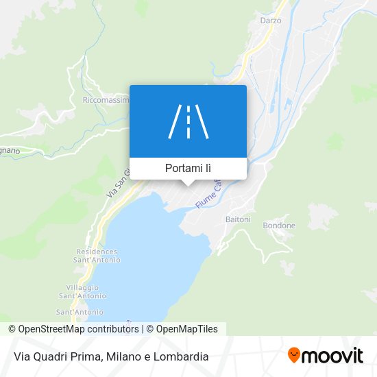 Mappa Via Quadri Prima
