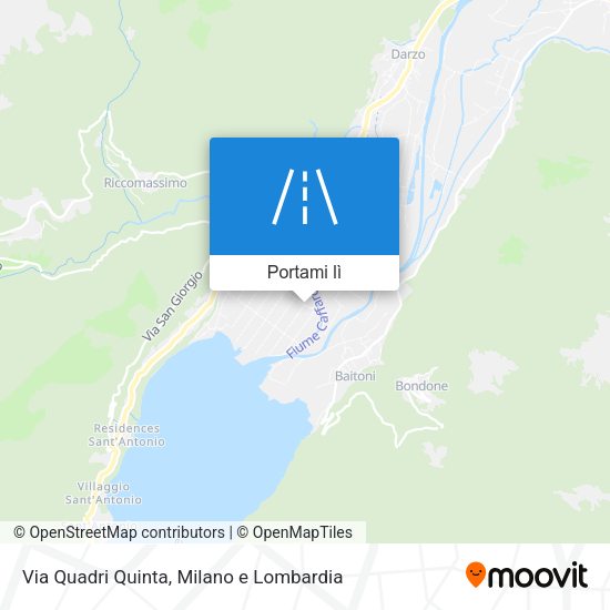 Mappa Via Quadri Quinta