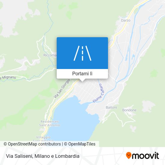 Mappa Via Saliseni