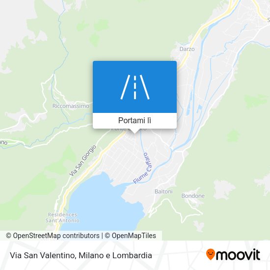 Mappa Via San Valentino