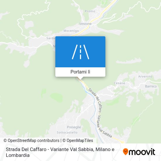 Mappa Strada Del Caffaro - Variante Val Sabbia