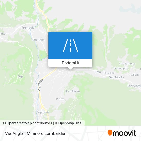 Mappa Via Anglar