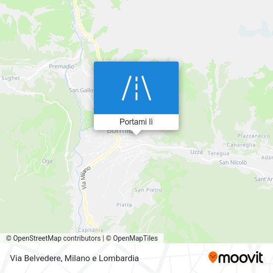 Mappa Via Belvedere