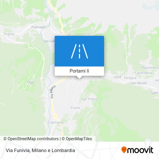 Mappa Via Funivia