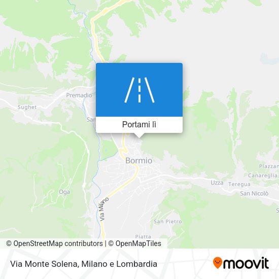 Mappa Via Monte Solena