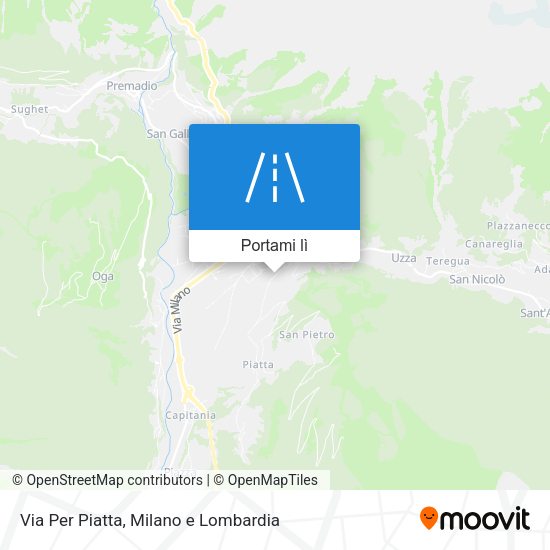 Mappa Via Per Piatta