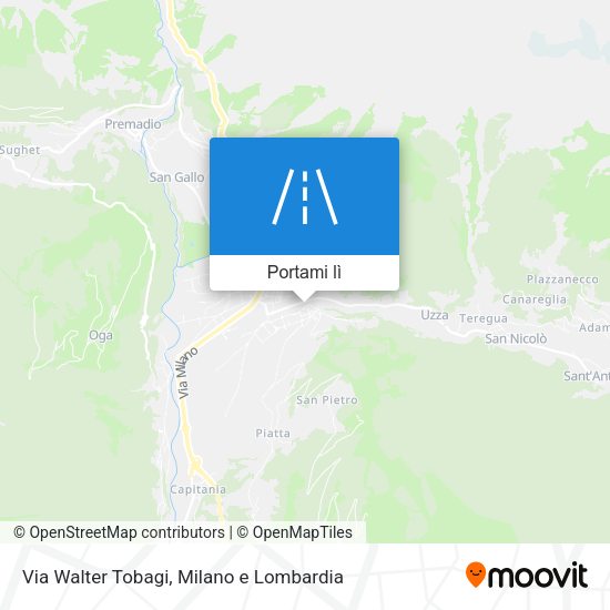 Mappa Via Walter Tobagi