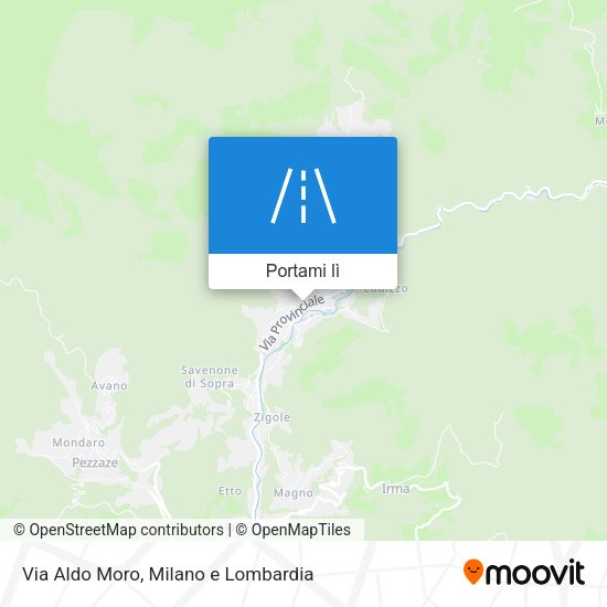 Mappa Via Aldo Moro
