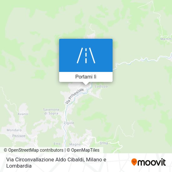 Mappa Via Circonvallazione Aldo Cibaldi
