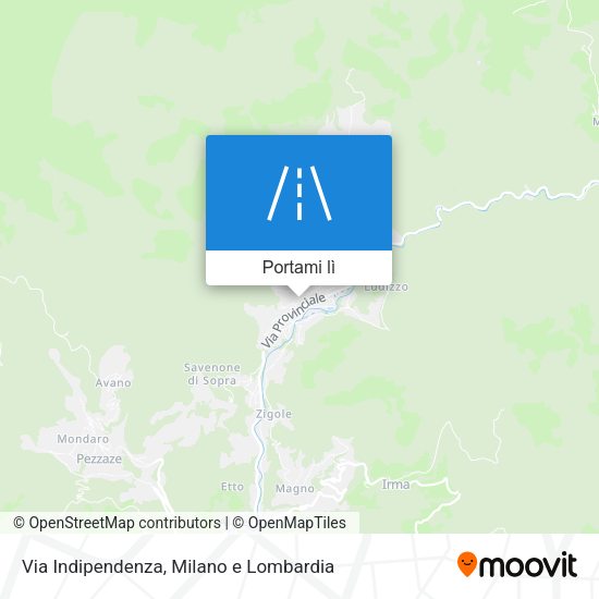 Mappa Via Indipendenza