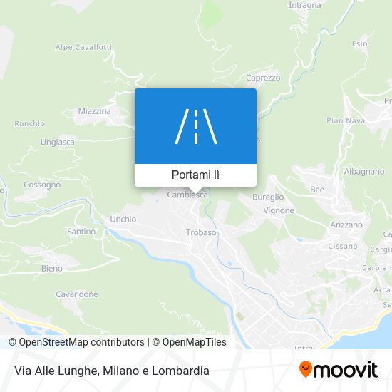 Mappa Via Alle Lunghe
