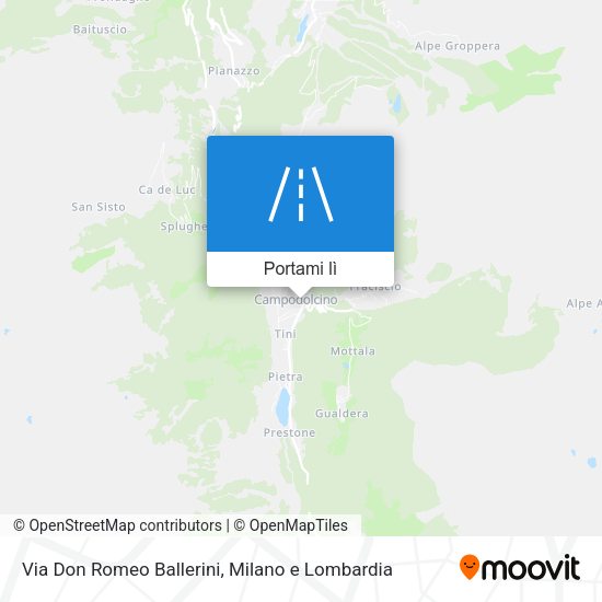 Mappa Via Don Romeo Ballerini