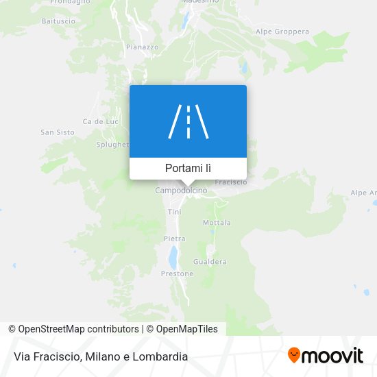 Mappa Via Fraciscio