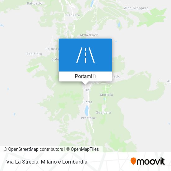 Mappa Via La Strécia