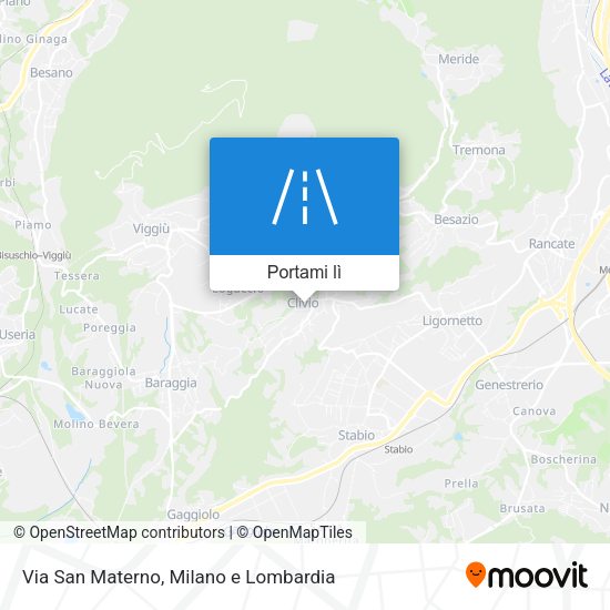 Mappa Via San Materno