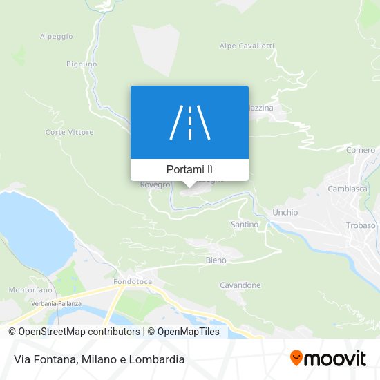 Mappa Via Fontana