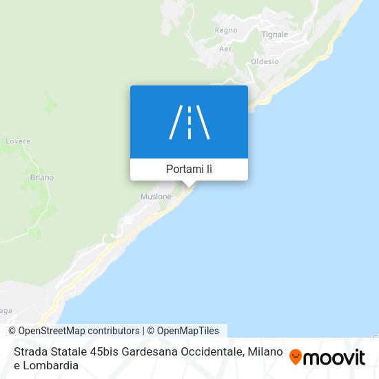 Mappa Strada Statale 45bis Gardesana Occidentale
