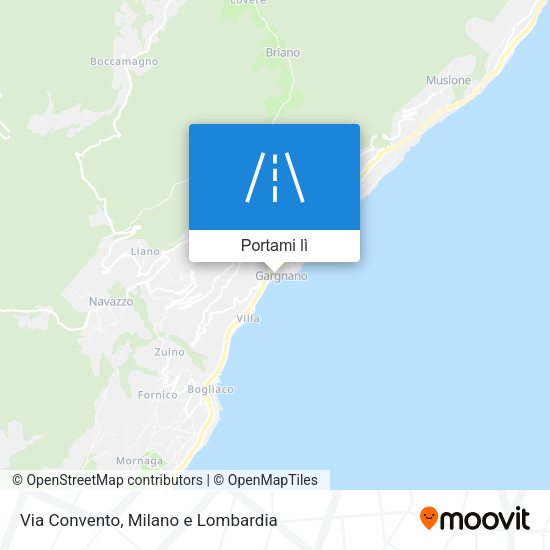 Mappa Via Convento