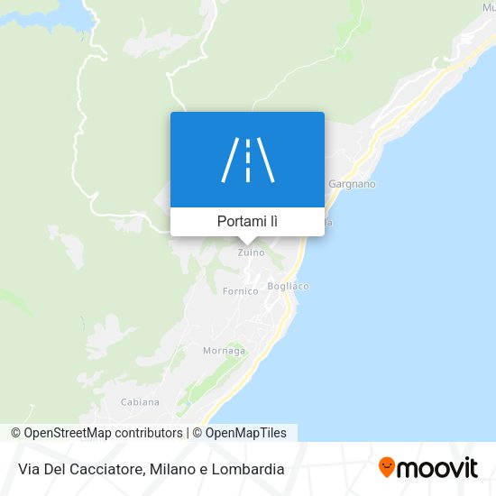 Mappa Via Del Cacciatore