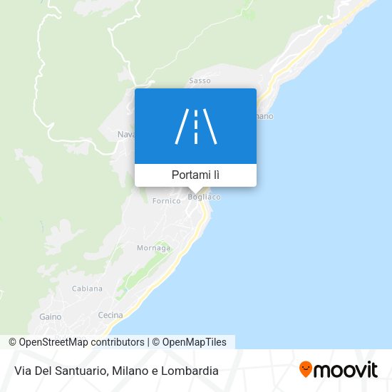 Mappa Via Del Santuario