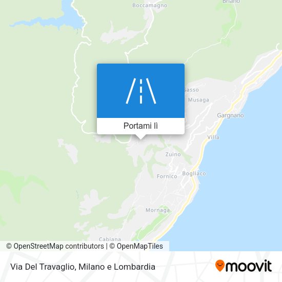 Mappa Via Del Travaglio