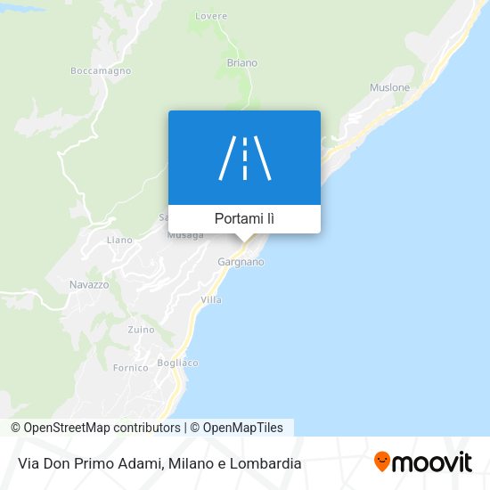 Mappa Via Don Primo Adami