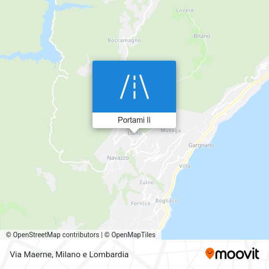 Mappa Via Maerne