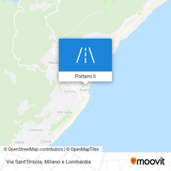 Mappa Via Sant'Orsola