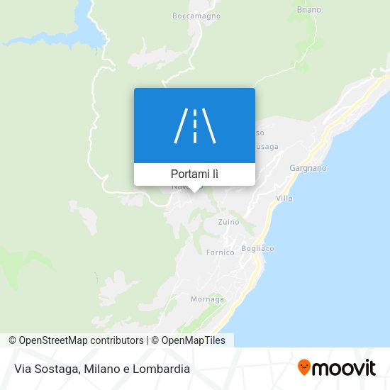 Mappa Via Sostaga