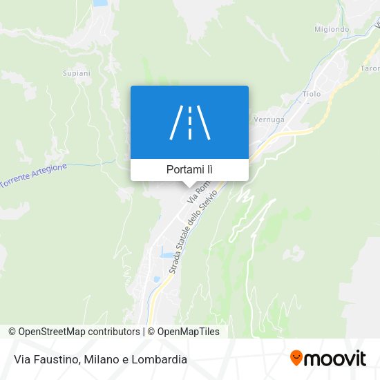 Mappa Via Faustino