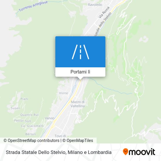 Mappa Strada Statale Dello Stelvio
