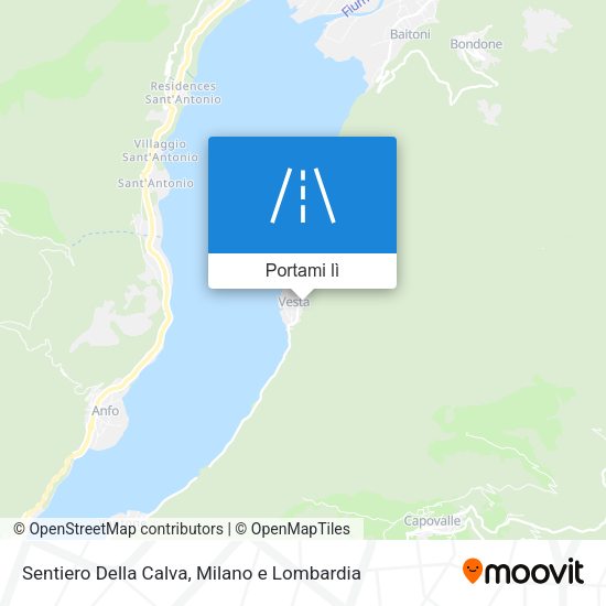 Mappa Sentiero Della Calva