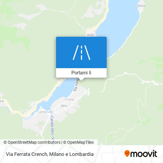 Mappa Via Ferrata Crench