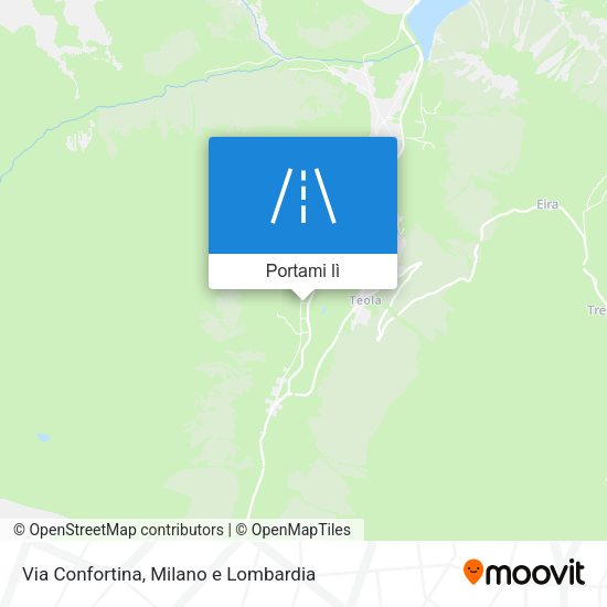 Mappa Via Confortina