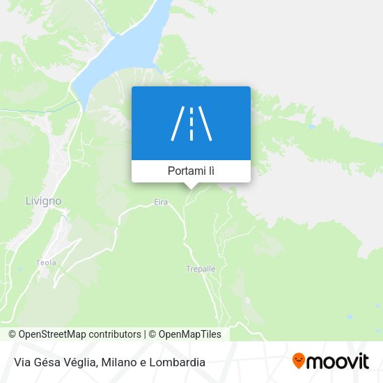 Mappa Via Gésa Véglia