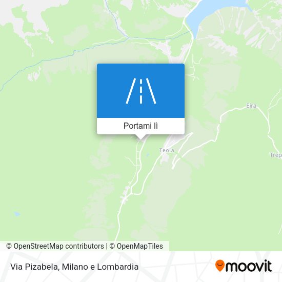 Mappa Via Pizabela
