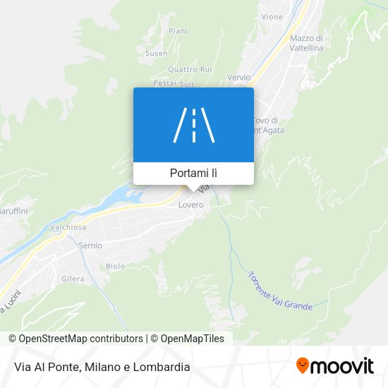 Mappa Via Al Ponte
