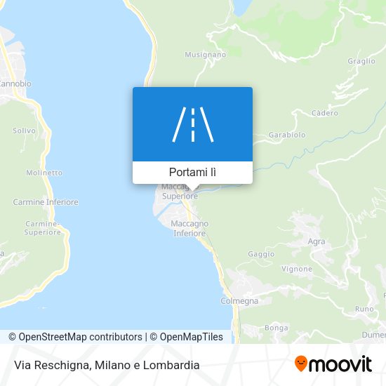 Mappa Via Reschigna
