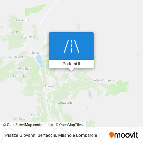 Mappa Piazza Giovanni Bertacchi