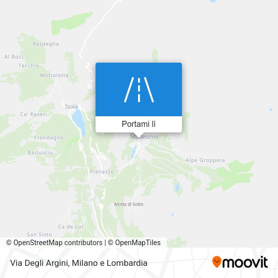 Mappa Via Degli Argini