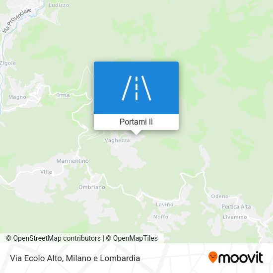 Mappa Via Ecolo Alto
