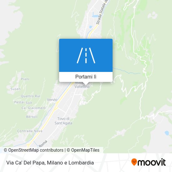 Mappa Via Ca' Del Papa