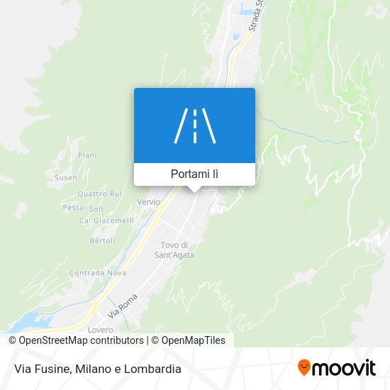 Mappa Via Fusine