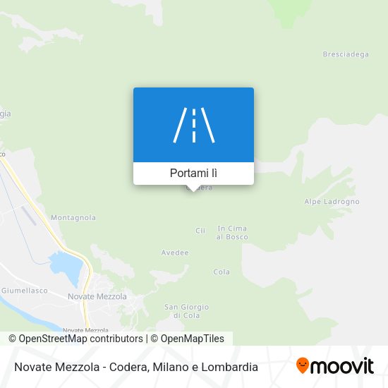 Mappa Novate Mezzola - Codera