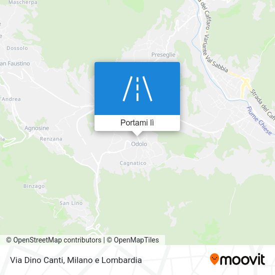 Mappa Via Dino Canti