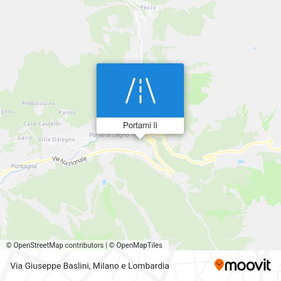 Mappa Via Giuseppe Baslini